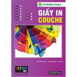 Giấy in cuche 1 mặt DL115