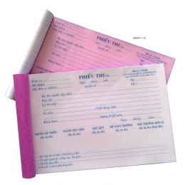 Phiếu thu 2 liên (100 tờ)