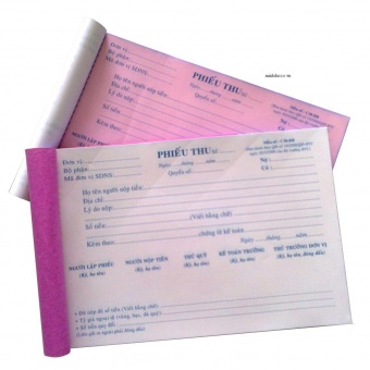 Phiếu thu 2 liên (100 tờ)