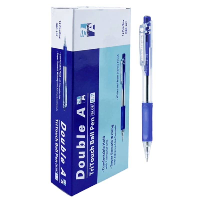 Bút bi DoubleA Tritouch 107 Đen