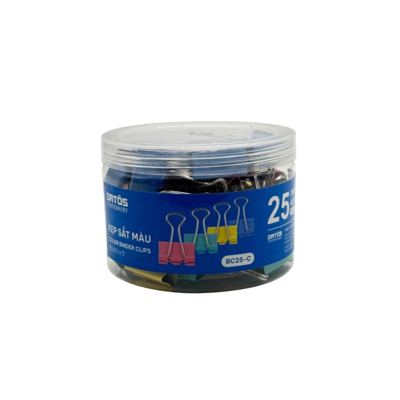 Kẹp sắt màu Batos 25mm (48c/hộp)