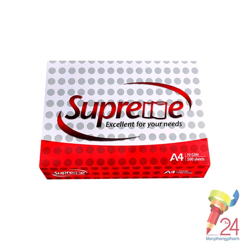 Giấy A4 Supreme ĐL70