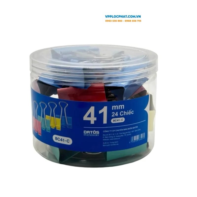 Kẹp sắt màu Batos 41mm (24c/Hộp)