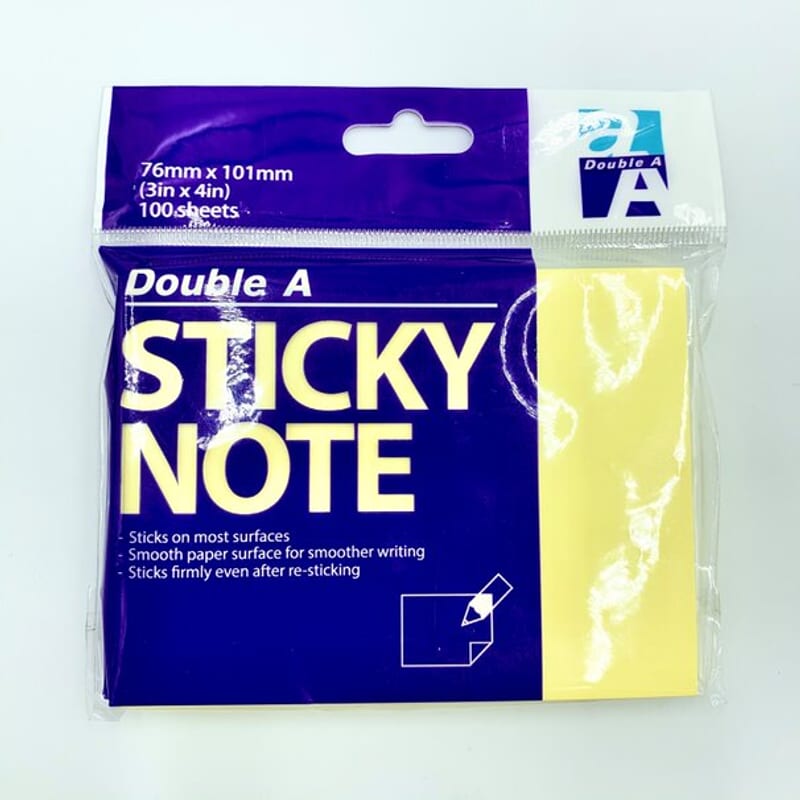 Giấy nhớ 3 x 4 DoubleA