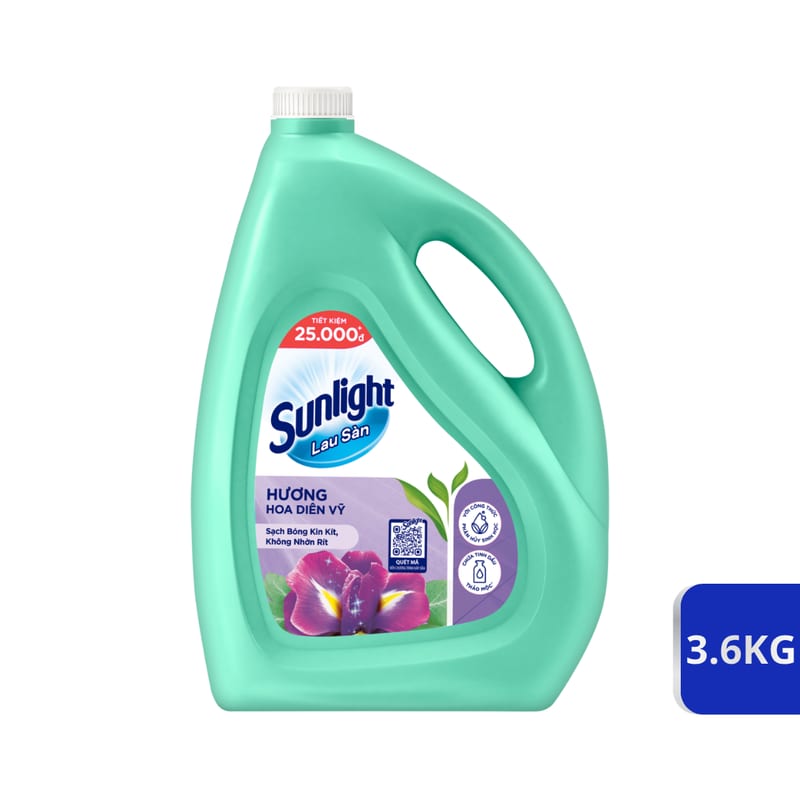 NLS Sunlight TD Thảo mộc H.Diên vỹ Bạch đàn 3.6kg/3can