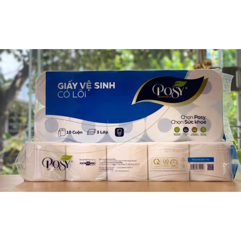 Giấy vệ sinh Posy (12 cuộn/dây)