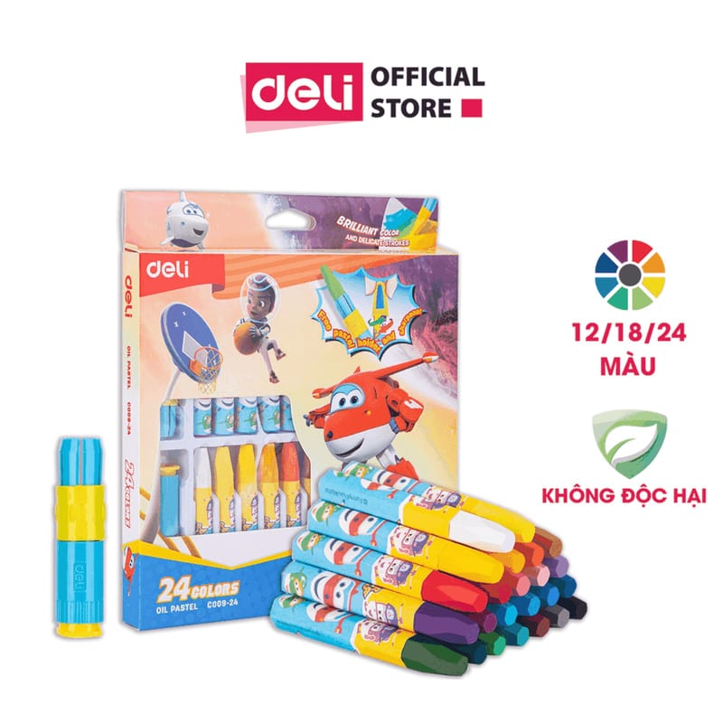 Sáp 12 màu Deli