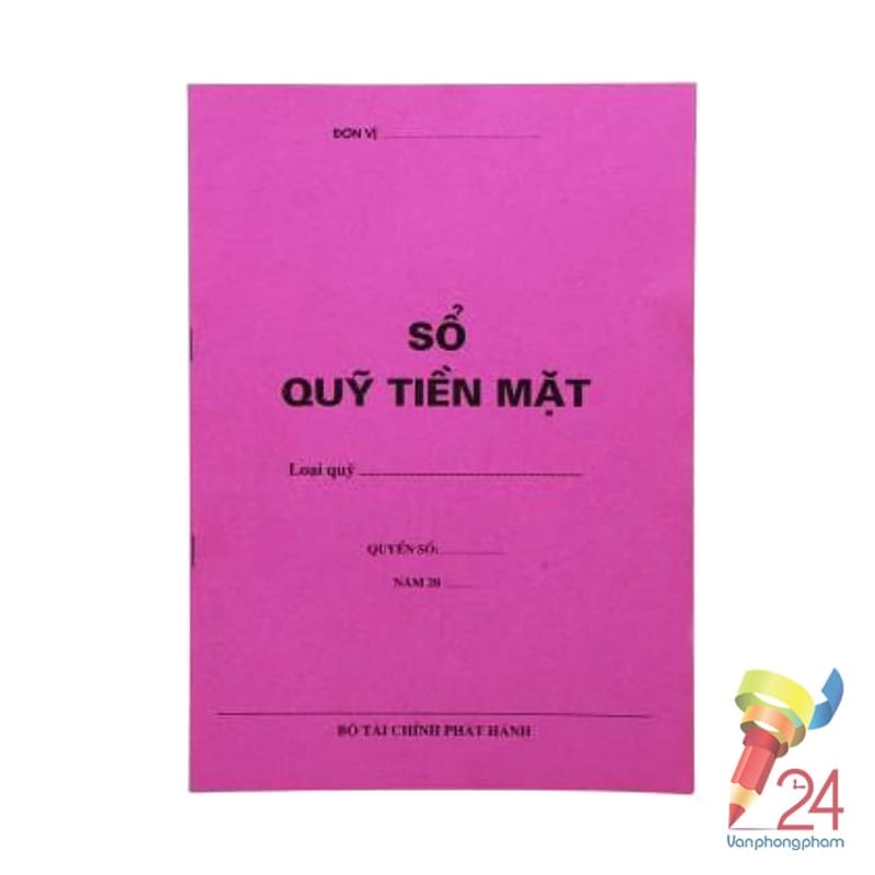 Sổ quỹ tiền mặt mỏng